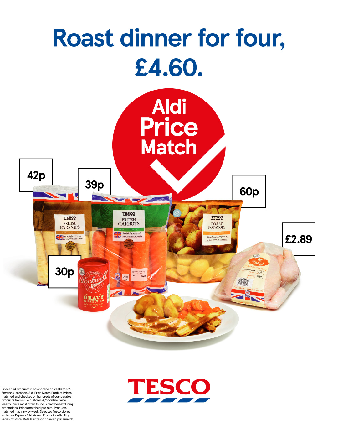 Tesco on Twitter "Make a traditional Sunday roast and feed 4 with