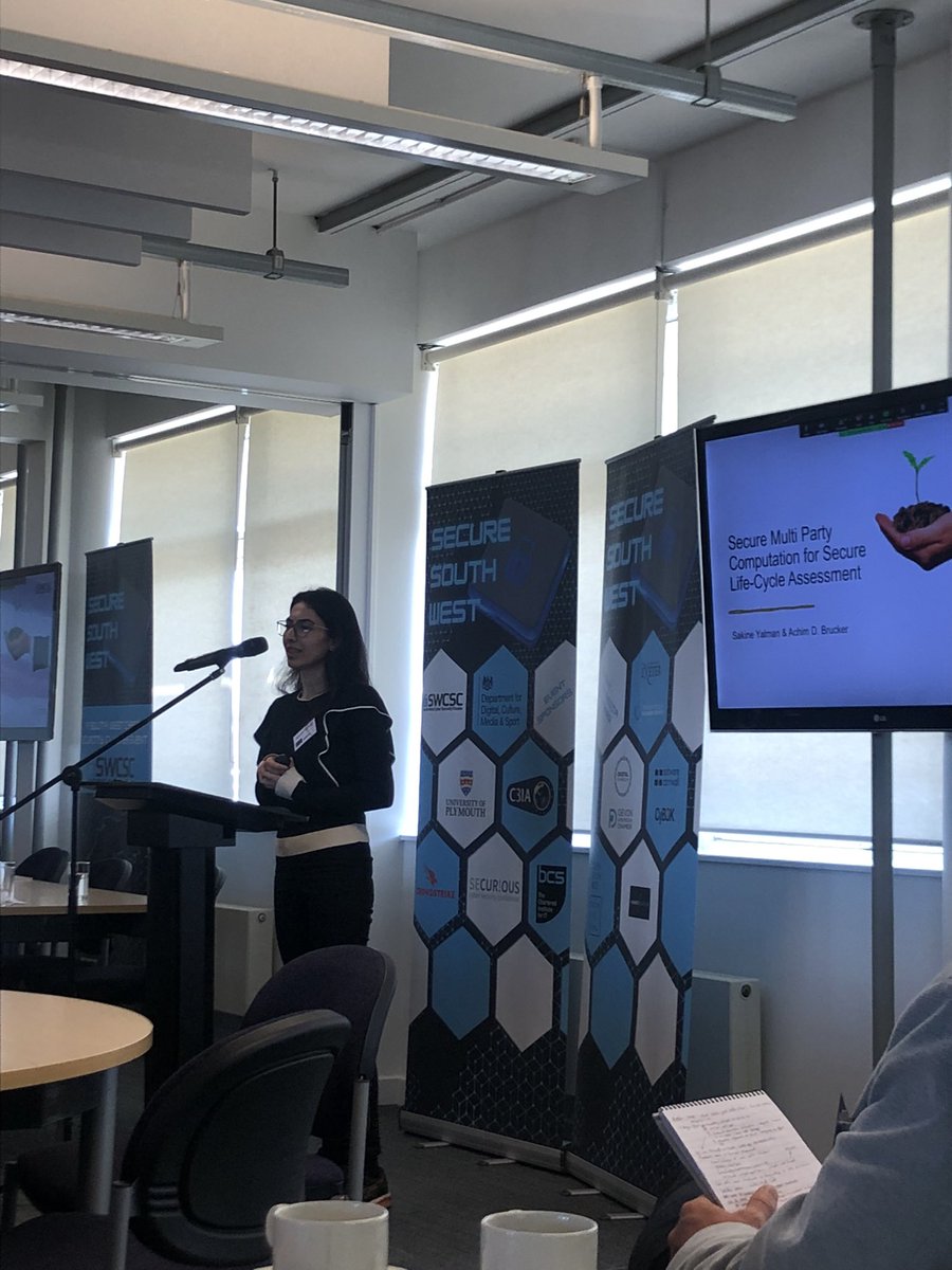southwestcsc's tweet photo. A Life Cycle Assessment with sub-computations/aggregations, SMPC and certificate authorisation can help increase security, privacy and performance. Sharing data is desirable for LCA however there’s a need for it to be protected.   #SSW15 https://t.co/noBtNHTS1j