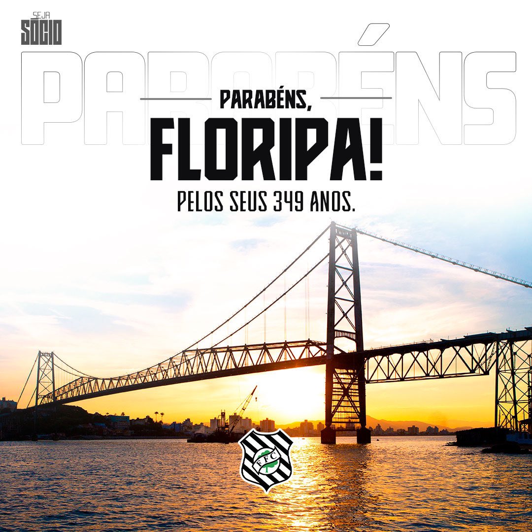 FigueirenseFC's tweet image. “Floriiipaaa”!
⠀
Terra da Praça XV, do Mercado Público, da Ponte Hercílio Luz. Terra do “manezinho”, terra do Figueirense Futebol Clube, o Time do Povo.
⠀
Hoje, não poderíamos deixar de homenagear a cidade que amamos, a cidade da Nação Alvinegra!
⠀
Parabéns, Floripa! 🖤