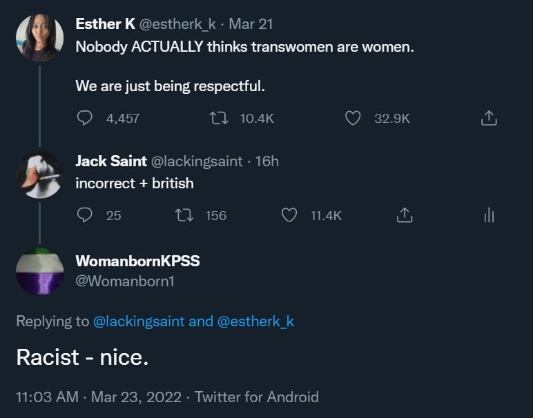 lackingsaint's tweet image. suffering from internalised britsogyny