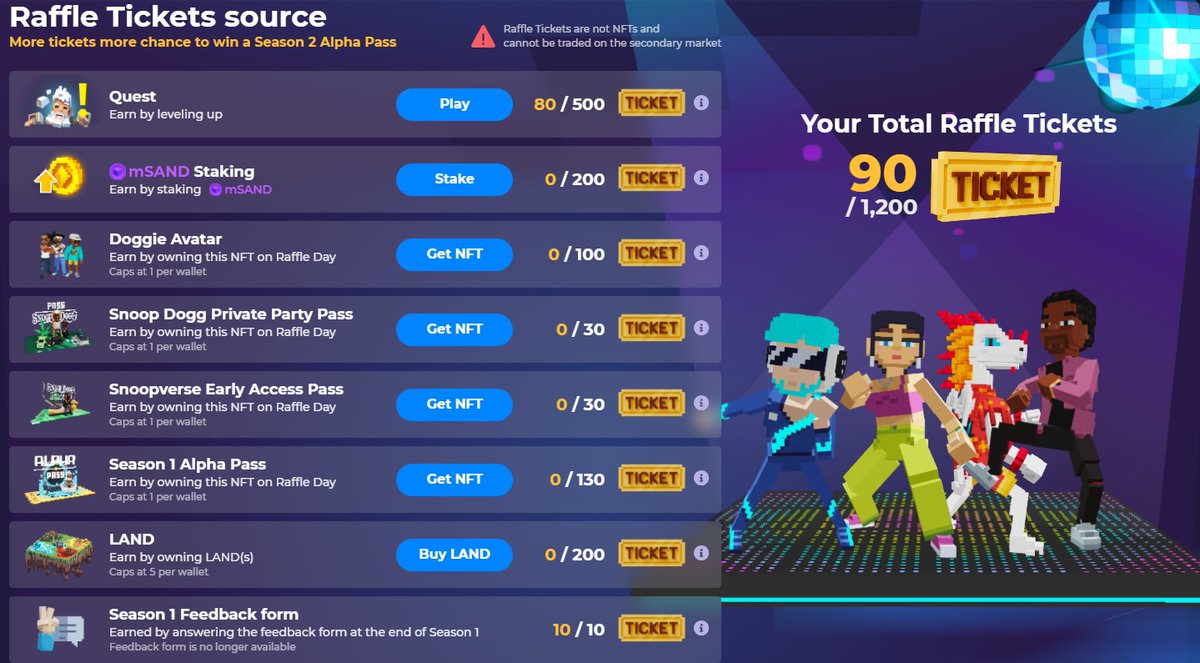 2jaehee2's tweet photo. @TheSandboxGame I just participated in the daily #SandboxAlphaS2Contest for a chance to earn up to 1,000 $SAND! Starting March 22 - Ticket Day. Check out my screenshot below!
👇 #SandboxAlphaS2 https://t.co/y96ADXcIbd