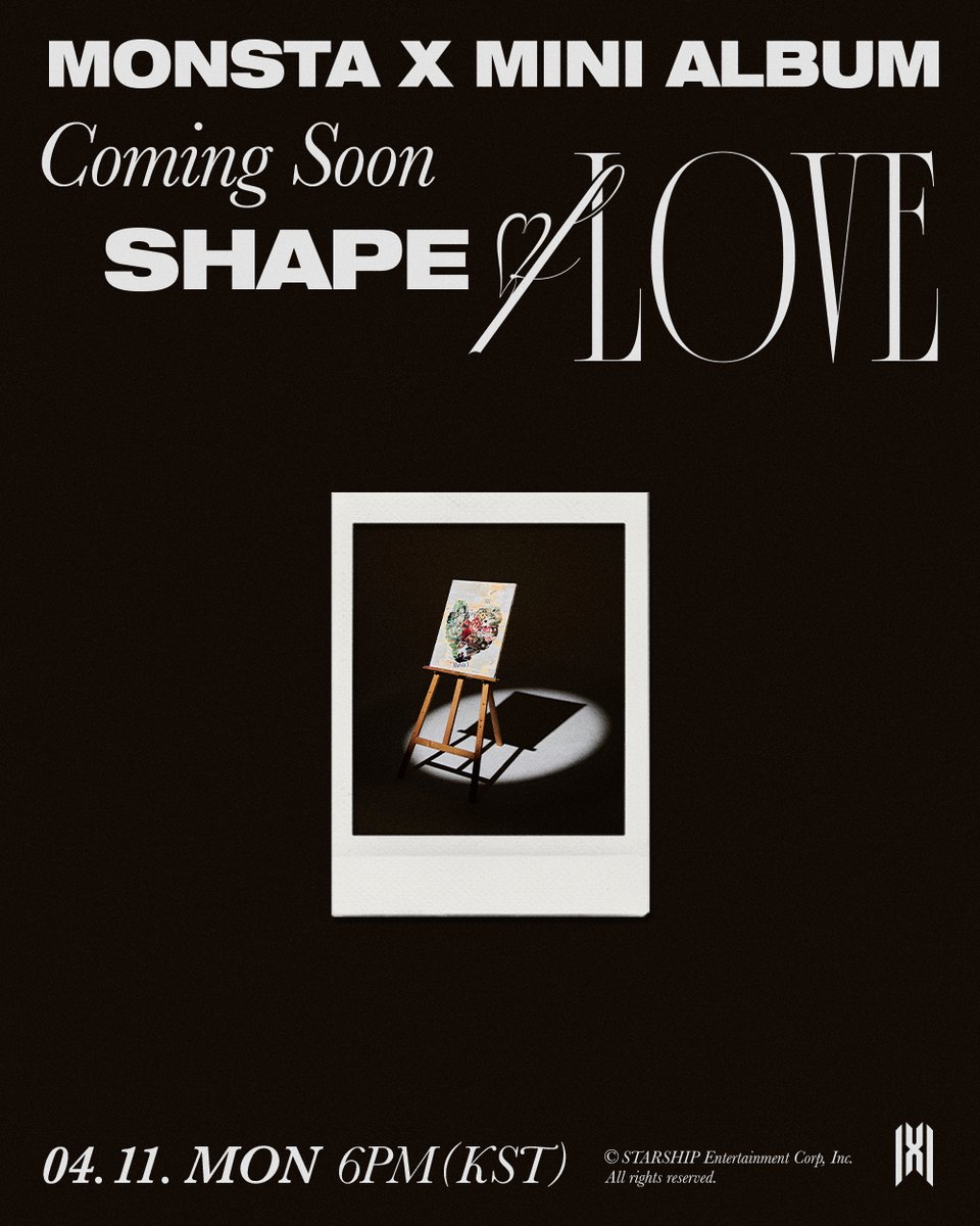 MONSTA X Mini Album 'SHAPE of LOVE' 2022.04.11 6PM (KST) COMING SOON #ShapeofLove #COMING_SOON #몬스타엑스 #MONSTA_X #MONSTAX