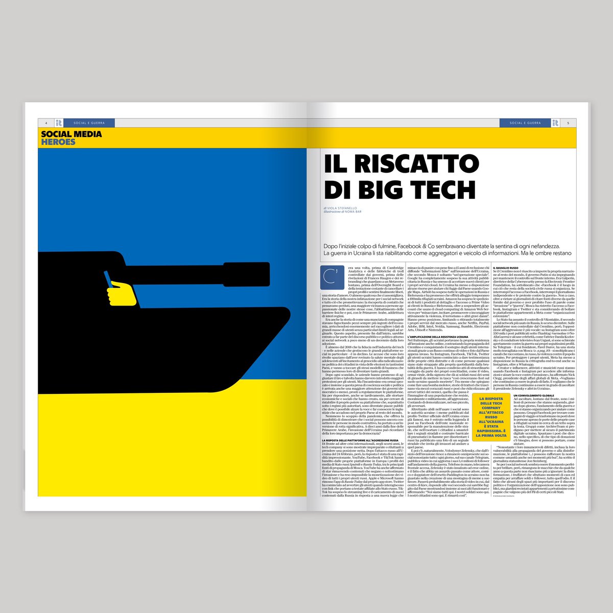 Domani in edicola un super numero di Italian Tech illustrato dall’artista <a href="/noma_bar/">Noma Bar</a>