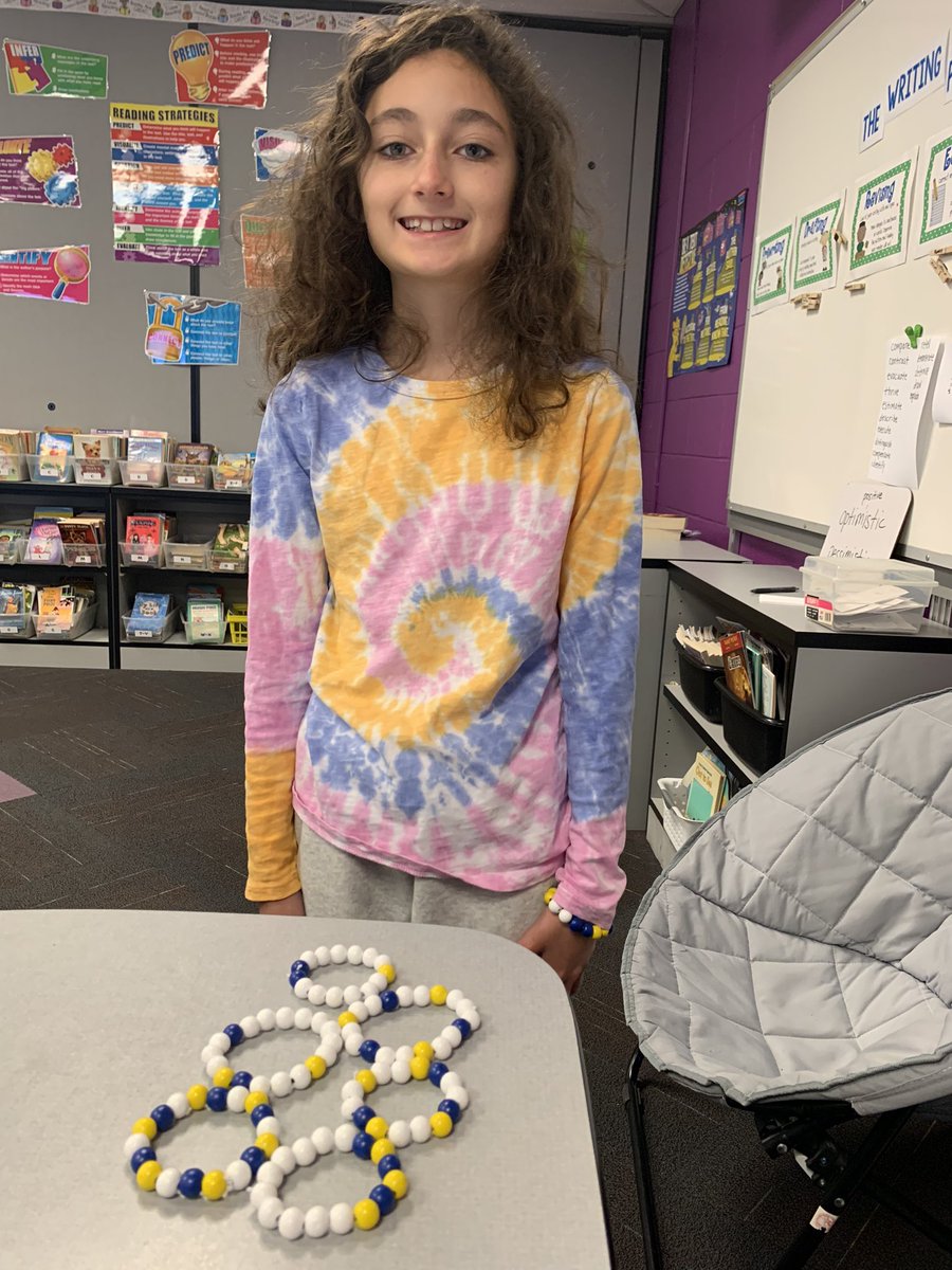 This girl is going to change the world. She is selling handmade bracelets and all the money will be donated to help Ukraine🇺🇦❤️ <a href="/GranbyGators/">Granby Gators</a>