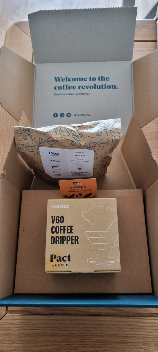 hamzgaff's tweet photo. I'm too good for instant coffee now. Time for the good stuff. (while also buying sustainable coffee) @pactcoffee #MyPact https://t.co/01pOwLJcah