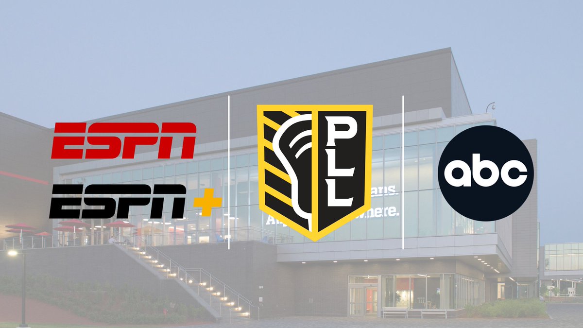 Joe Pompliano (@joepompliano) on Twitter photo BREAKING: ESPN has reached a four-year, exclusive media rights deal with the Premier Lacrosse League (PLL).
The network will broadcast all 47 PLL games, including the playoffs, across ABC, ESPN, ESPN2, and ESPN+.
This is massive for lacrosse.
Let's go <a href="/PremierLacrosse/">Premier Lacrosse League</a>! ๐ BREAKING: ESPN has reached a four-year, exclusive media rights deal with the Premier Lacrosse League (PLL).
The network will broadcast all 47 PLL games, including the playoffs, across ABC, ESPN, ESPN2, and ESPN+.
This is massive for lacrosse.
Let's go <a href="/PremierLacrosse/">Premier Lacrosse League</a>! ๐