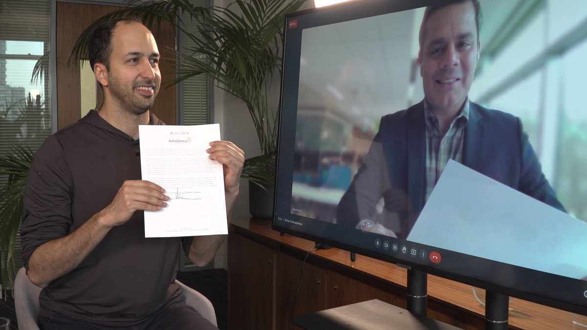 We are thrilled to announce a major partnership with <a href="/AstraZeneca/">AstraZeneca</a> as we scale the work they have begun in digital health. We will acquire the AstraZeneca digital health arm (AMAZE) and AstraZeneca will become Huma shareholders. 
Read more 👉 huma.com/announcement/H…
#digitalhealth