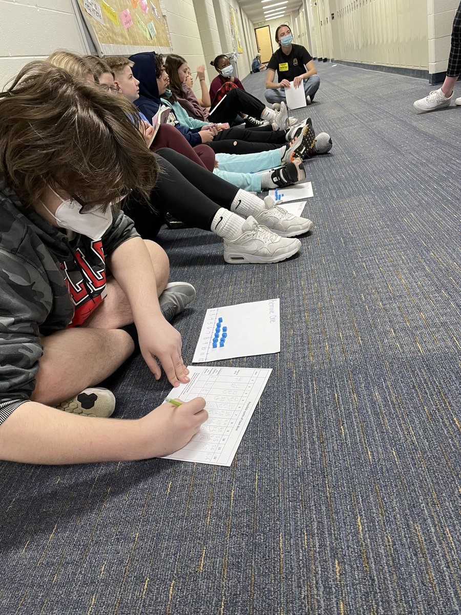 sparkslatermath's tweet photo. @GVSU Teacher-leaders guiding Ss  through new games to practice probability of an event. @delta_dc #DesigningMathAdventures https://t.co/TesXR4o88y
