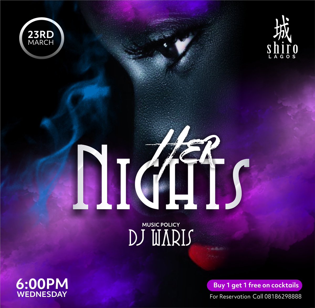 Shirolagos's tweet photo. Ladies here's an excuse for a girl's night out! Enjoy 2 for 1 cocktails 🍸 tonight only from 6 PM onwards (offer applicable to women ONLY)
Music by DJ Waris
Reservations 08186298888
#ShiroLagos #HerNights #WomenEntrepreneur #WomenInBusiness #LadiesNight #GirlBoss https://t.co/9s36PQg1iW