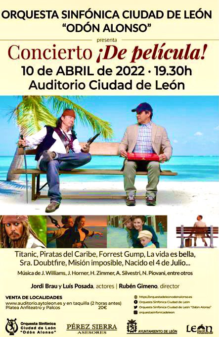 ¿Os lo vais a perder? #auditorioleon #10abril #DePelicula #leonesp <a href="/LeonAyto/">Ayuntamiento de León</a>