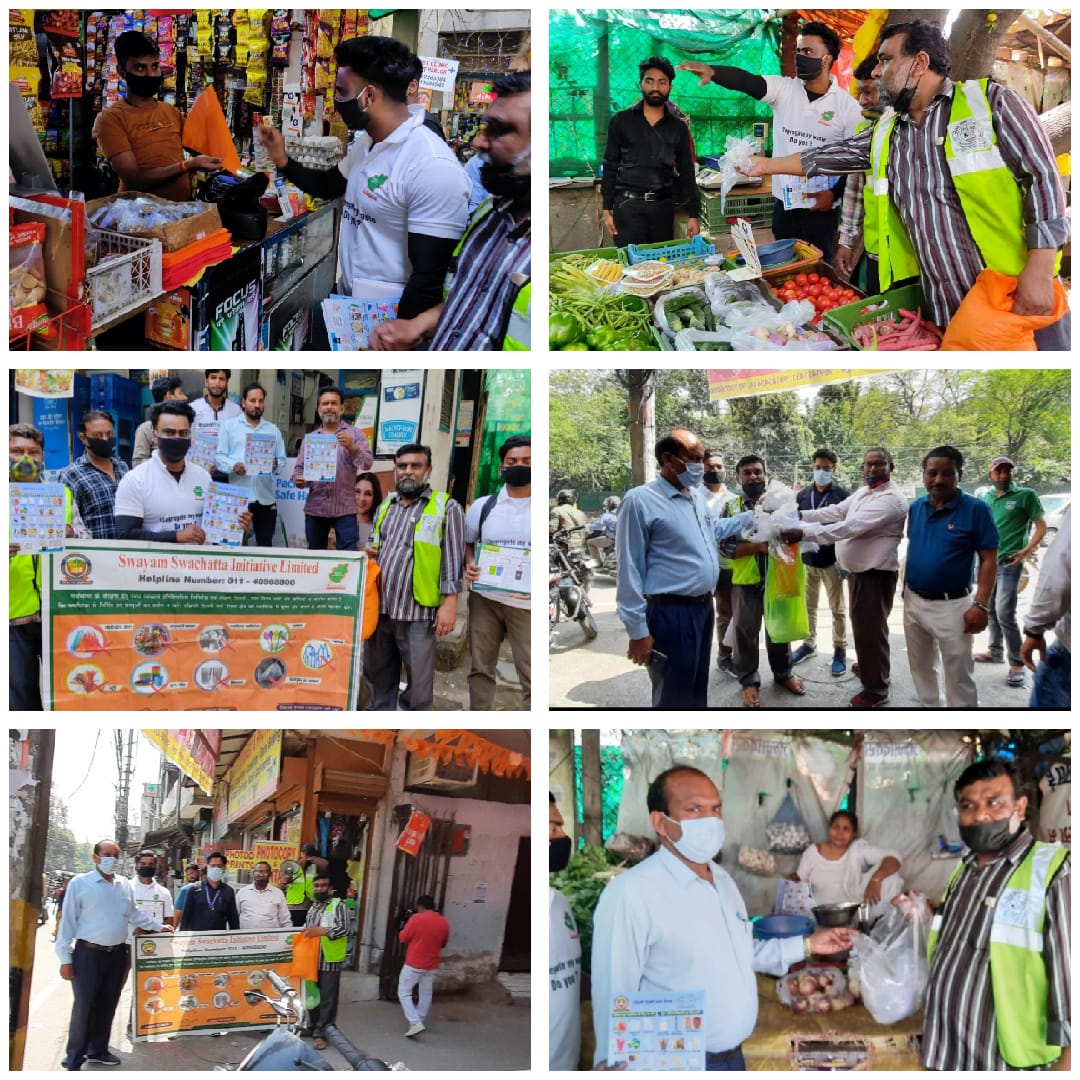MCD_Delhi's tweet photo. SDMC-SSIL-IEC Team, South Zone conducted a campaign on 'Say NO to Single-use plastic (SUP), Waste Segregation at Source and Swachh Survekshan 2022 at DDA Market, Anupam Apartments, IGNOU road, Ward No. 71 S, Said-Ul-Ajab.

#SwachhSach #SwachhSurvekshan2022SDMC https://t.co/7xXjMytsrN