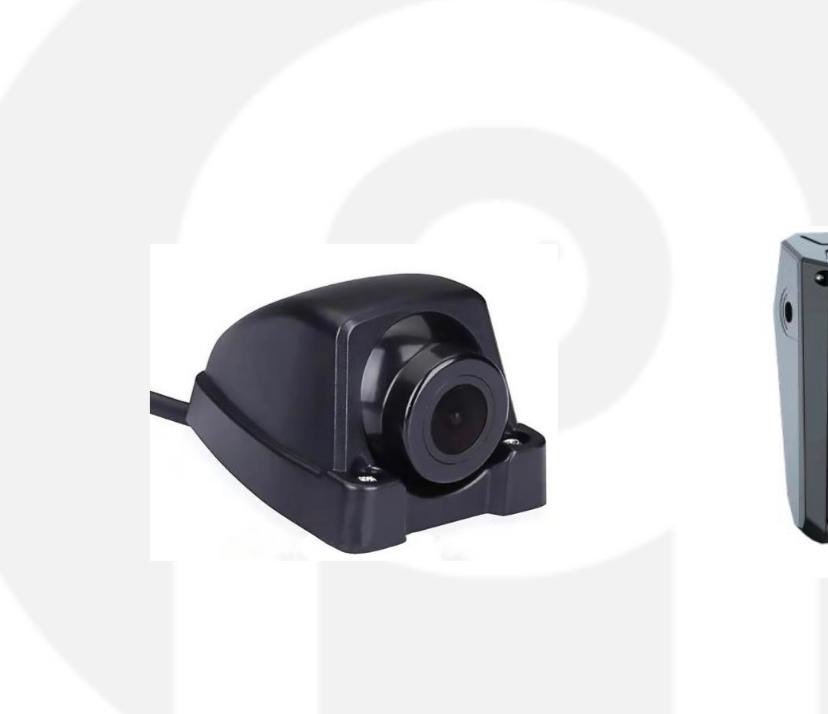 Side view camera for heavy duty vehicle