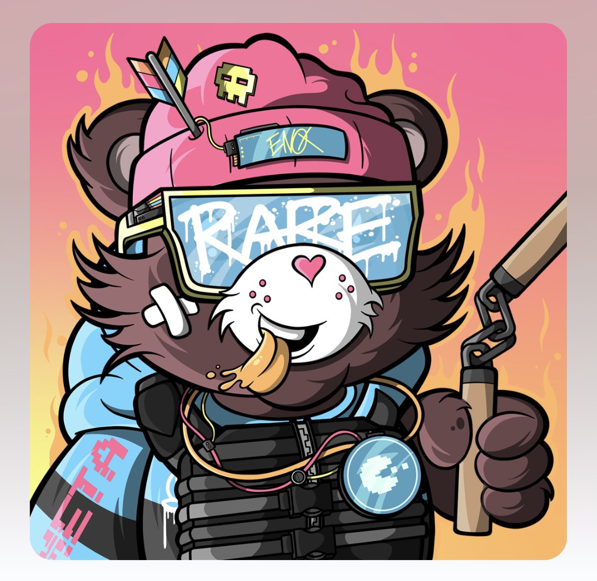 TheNicoleTan's tweet photo. Super in love with my @BearsRare nft ! The art is so insane ! #rarebearnft https://t.co/h4jpHSTG2f