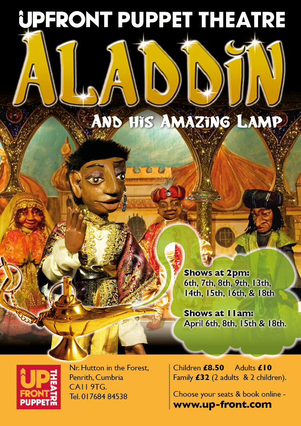 Its been a while since we have posted on here. 
Rehearsals have started for our #easter production of #aladdin by #upfrontpuppettheatre starting 6th April.. Tickets can be purchased via @tickesource