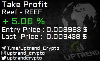 #Crypto
#Cryptocurrency
#Uptrend
#Uptrend_Crypto
#Bitcoin
#BTC

#Take_Profit
#Reef
#REEF

Note : For Real Time Signals Join Our Telegram Channel => t.me/uptrend_crypto