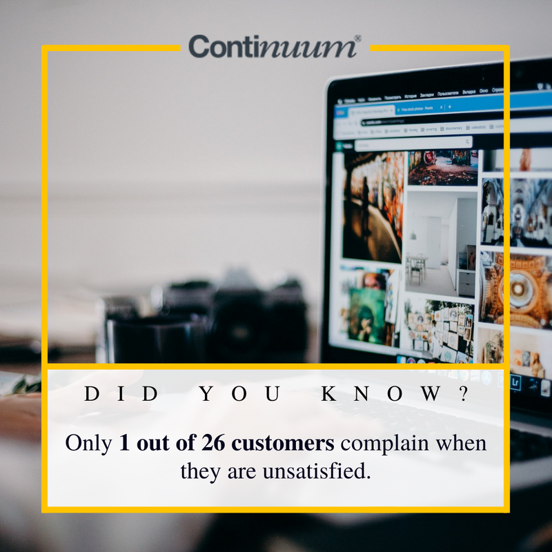 WeAreContinuum's tweet photo. 😔 The rest churn without saying anything. The absence of negative feedback isn’t a sign of satisfaction.

91% of unsatisfied customers who don’t complain simply leave. 🤷

#Continuum #Omnichannel #MultiChannel #SalesStrategy #BestPractices #DidYouKnow https://t.co/HsWFKXjrom