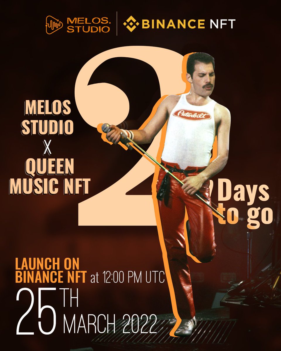 melos_claw's tweet photo. An exclusive Queen #MusicNFT collection with newly-created music, well-designed visuals and valuable memorabilia is launching on @TheBinanceNFT in 2 days 
#QueenWillRock🎸 #RockinWithMelosXQueen🤘

Full details of #Queen NFT and the $30000 BUSD rewards👇
https://t.co/PvX2eNnJe5 https://t.co/4HhIr8ogJR