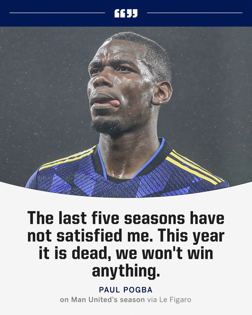 ESPNFC's tweet photo. Paul Pogba is not satisfied 🤐 https://t.co/NFl4uNsJ3B