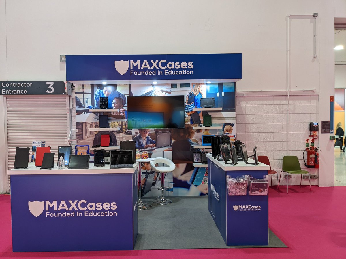 MAXCasesUK's tweet photo. We are live at #BettShow2022, drop by and say hello on stand SG13
#bett22 https://t.co/lQuvFouxe5