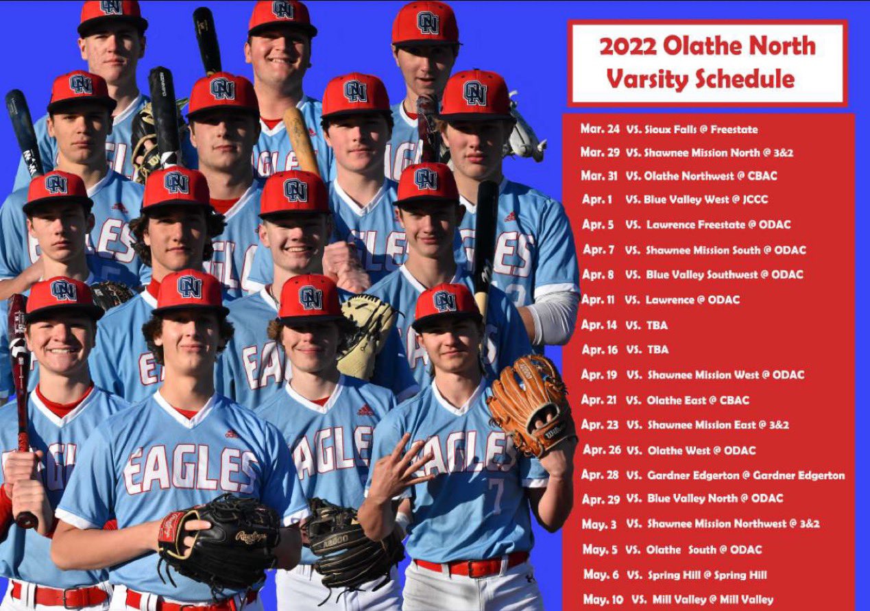 Olathe North Eagles Baseball on Twitter "Meet the 2022 Olathe North