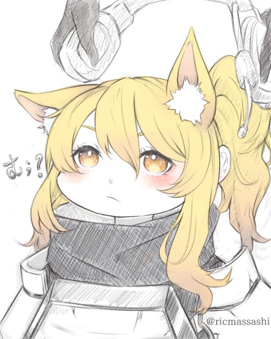 デフォルメ絵の練習で描いたニアールさん。

#アークナイツ 