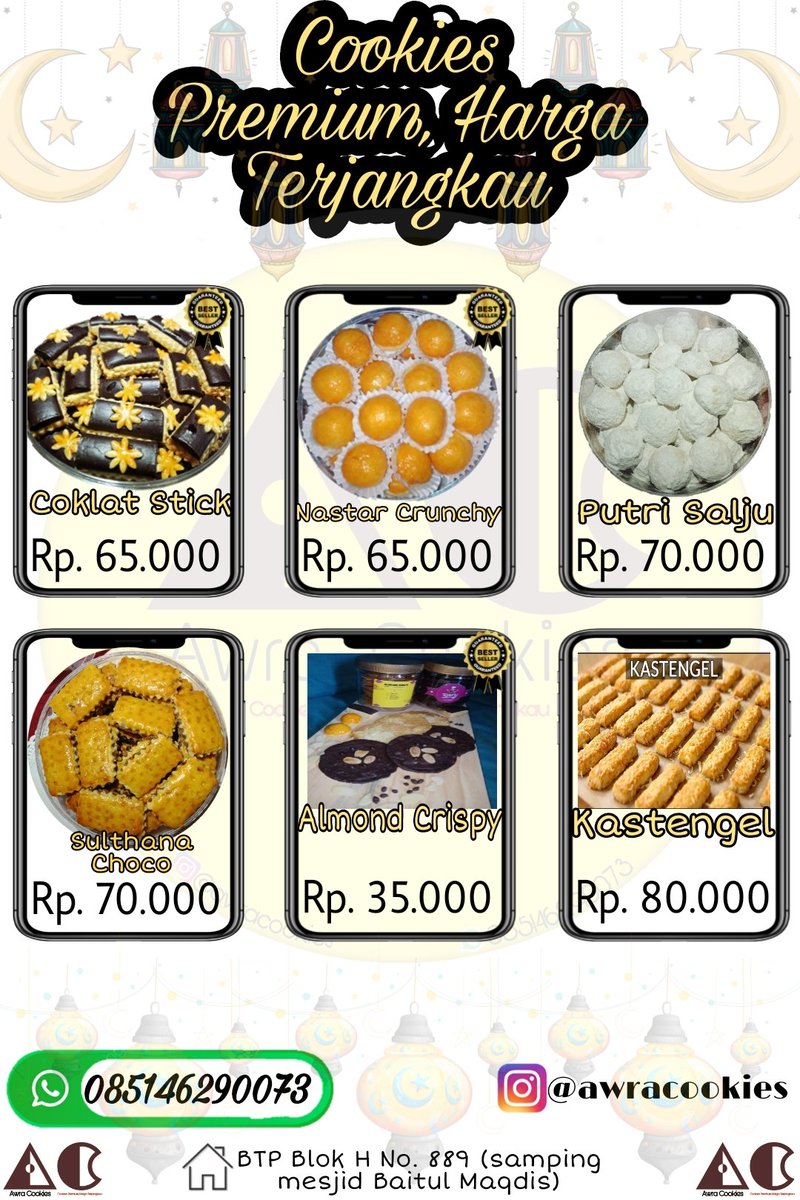 raryrauf's tweet photo. Open Order Mulai 23 Maret - 23 April 2022. "Cookies Premium, Harga Terjangkau". Area Makassar 😊.

#SpecialRamadhan
#SpecialEidMubarak https://t.co/qJR4BnBBuv