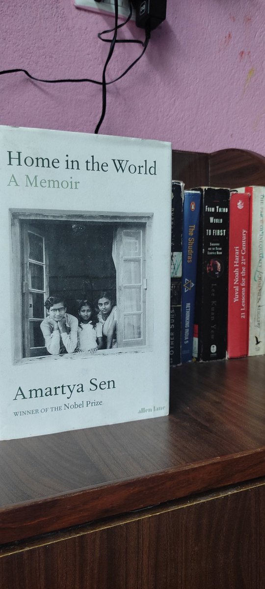 RupSunar's tweet photo. It's always fascinating to read/listen Amartya Sen. I had the opportunity to attend his live lecture in Delhi back in 2013. Currently I am reading his memoir and it's quite refreshing and insightful. #homeintheworld https://t.co/rnpZ6lNSp1