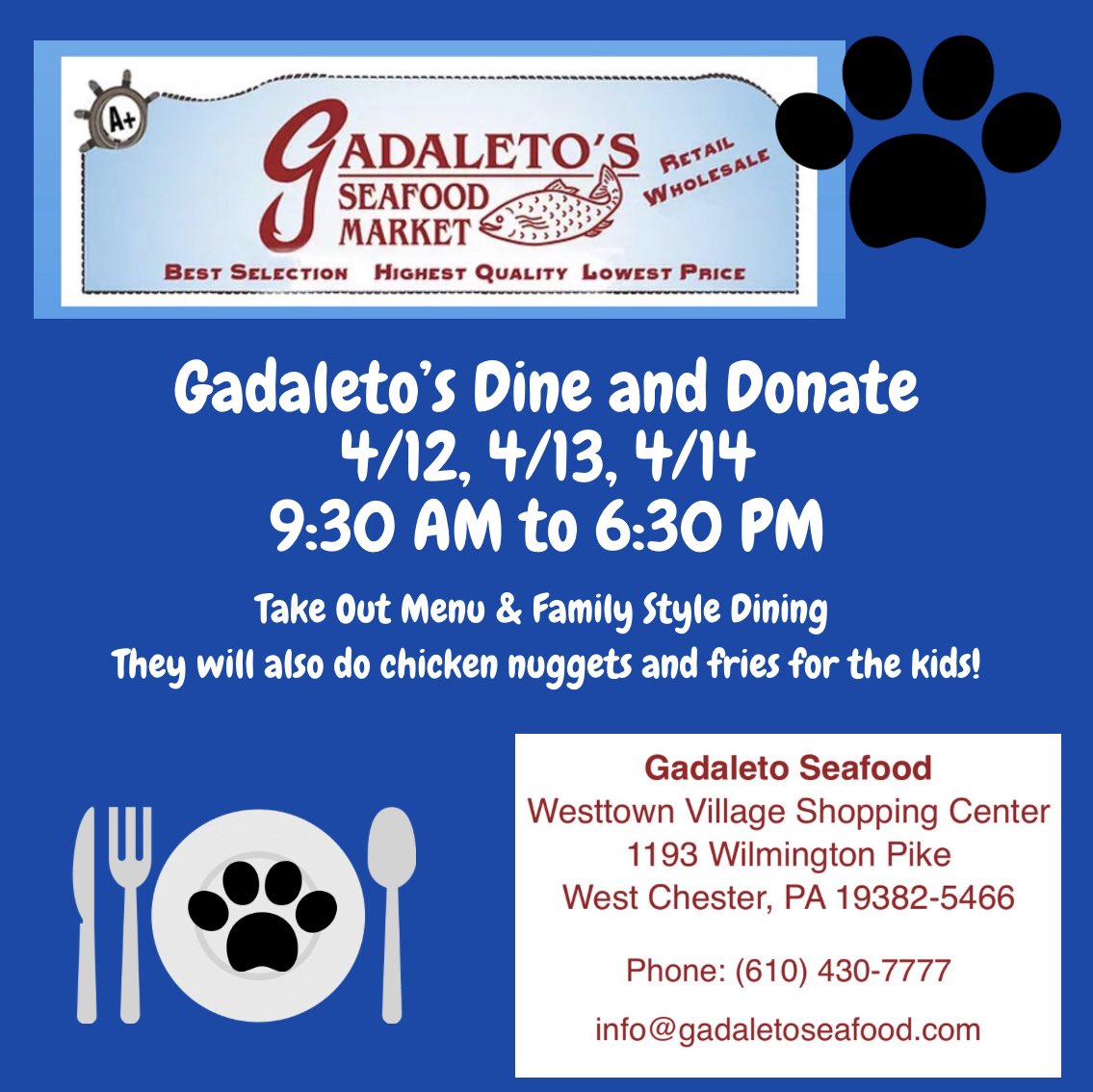 🐾 Save the date for these “no cook” days in April!!! 🐾