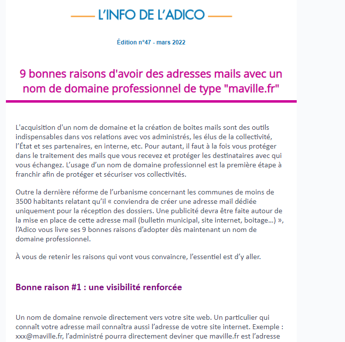 EmmanuelViv's tweet photo. Moins de la moitié des #Mairies de l'#oise dispose d'un nom de domaine et utilise donc des adresses mails non pro. A l'@Adico60 on essaye d'expliquer le pourquoi du comment mais on a du mal à faire passer le message alors on a écrit une Info de l'Adico : https://t.co/o9uT55sRHH https://t.co/wrWiQfmxEm