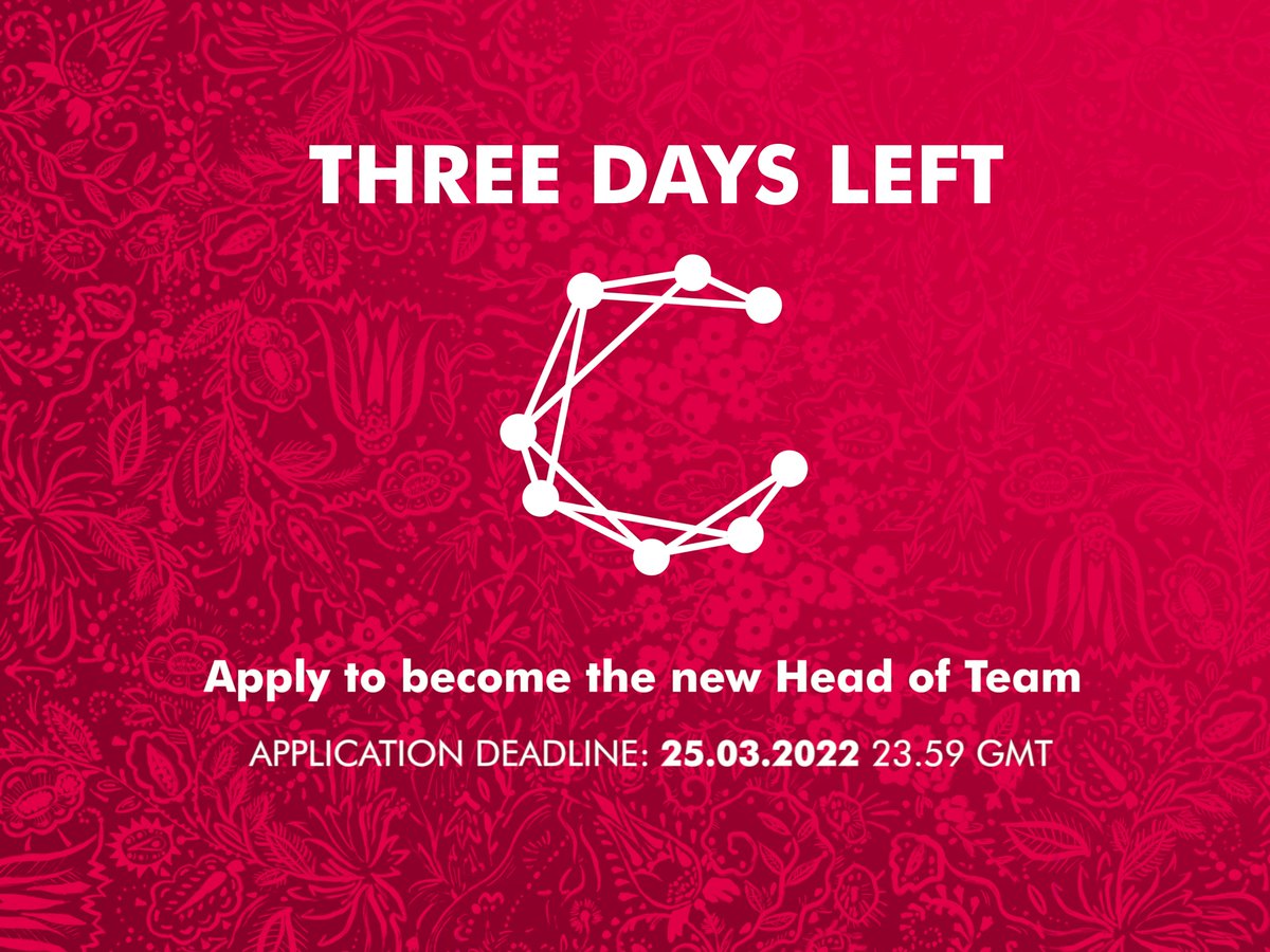 CongressPL's tweet image. 3 days left to apply for Heads of Teams during XVI Congress!
APPLY NOW: forms.gle/54VSrZ9VxuBWKY…
Role Descriptions: issuu.com/congressofplst…
DEADLINE: 25.03.2022 23.59 GMT
