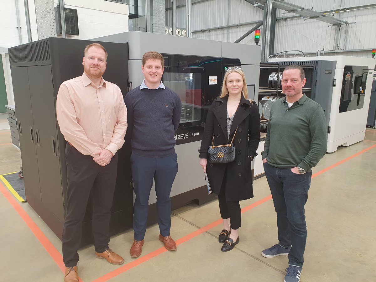 Fantastic to welcome Pim van Baarsen (@SilvTechCluster), Rowan Stuart (@tradegovuk) and Christina Nielsen (Henham Strategy) to the DMC as part of <a href="/SEMLEP/">SEMLEP</a>'s Central ARC Area Tour. Jon Rawcliffe (SEMLEP) was tour host and behind the camera! 
#UKMFG #additivemanufacturing