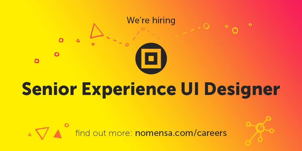 📣 New job alert! 📣

We're looking for a Senior Experience UI Designer to join our growing design team!

Find out more and apply 👇

nomensa.com/careers/senior…

#Design #UXDesign #BristolJobs #AgencyJobs #UXJobs