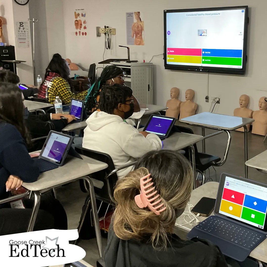 gccisd_edtech's tweet image. Students in Mr. Jackson’s Principles of Health Science at GCM are doing a review using @Kahoot. Kahoot is an app that gamifies your questions and allows teachers to give immediate feedback based on the students’ responses. #gcGIANTS #gccisdEdTech