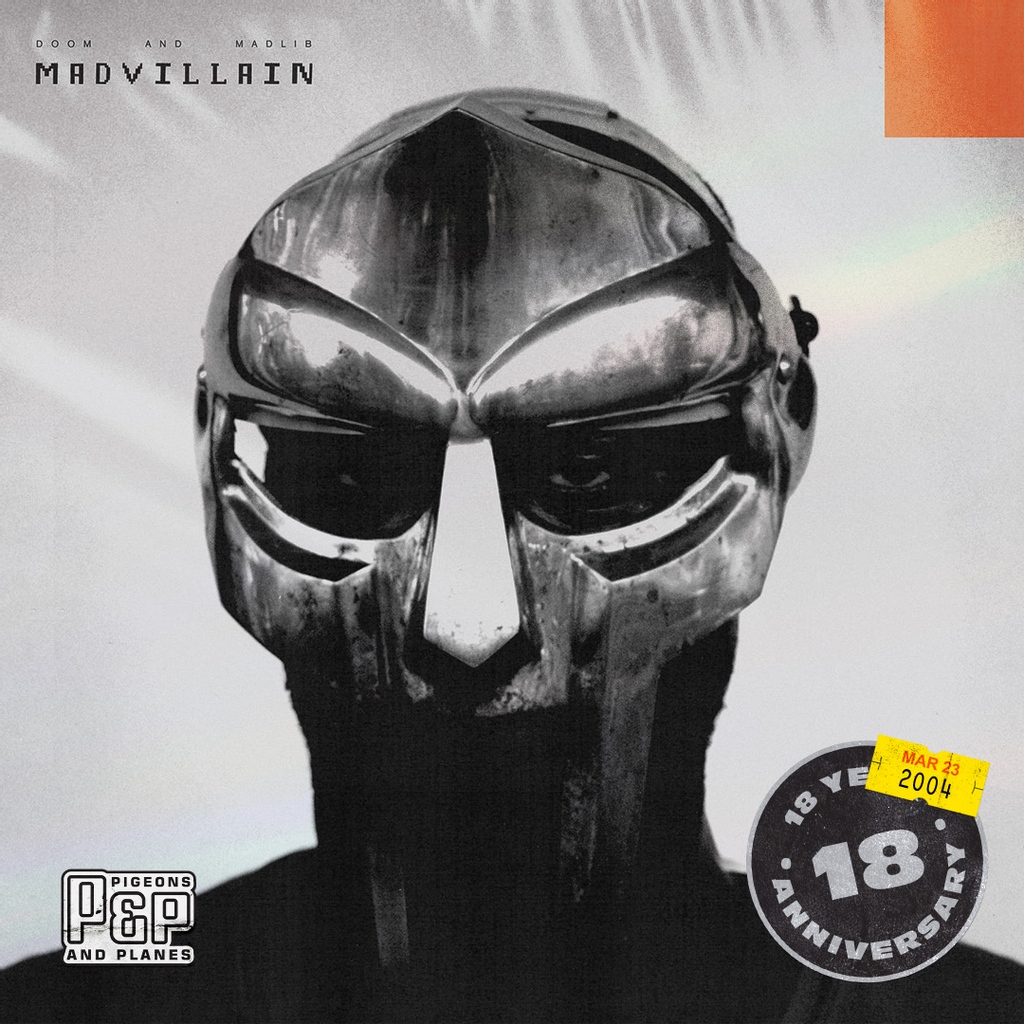 PigsAndPlans's tweet photo. MF DOOM and Madlib's classic collaboration 'Madvillainy' turns 18 years old today. What's your favorite song? https://t.co/3MxIBZPa1H