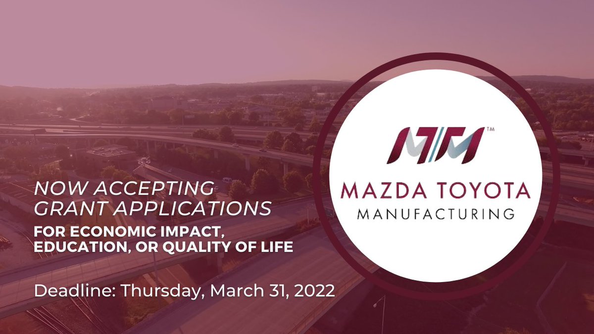 CFHuntsville's tweet photo. Nonprofits serving Limestone, Madison, and Morgan Counties with a focus on economic impact, education, and/or quality of life are encouraged to apply for up to $20,000 in MTM grant funding by Thursday, March 31, 2022 at https://t.co/8qYZqahzoV. https://t.co/E3TN5ltA5m