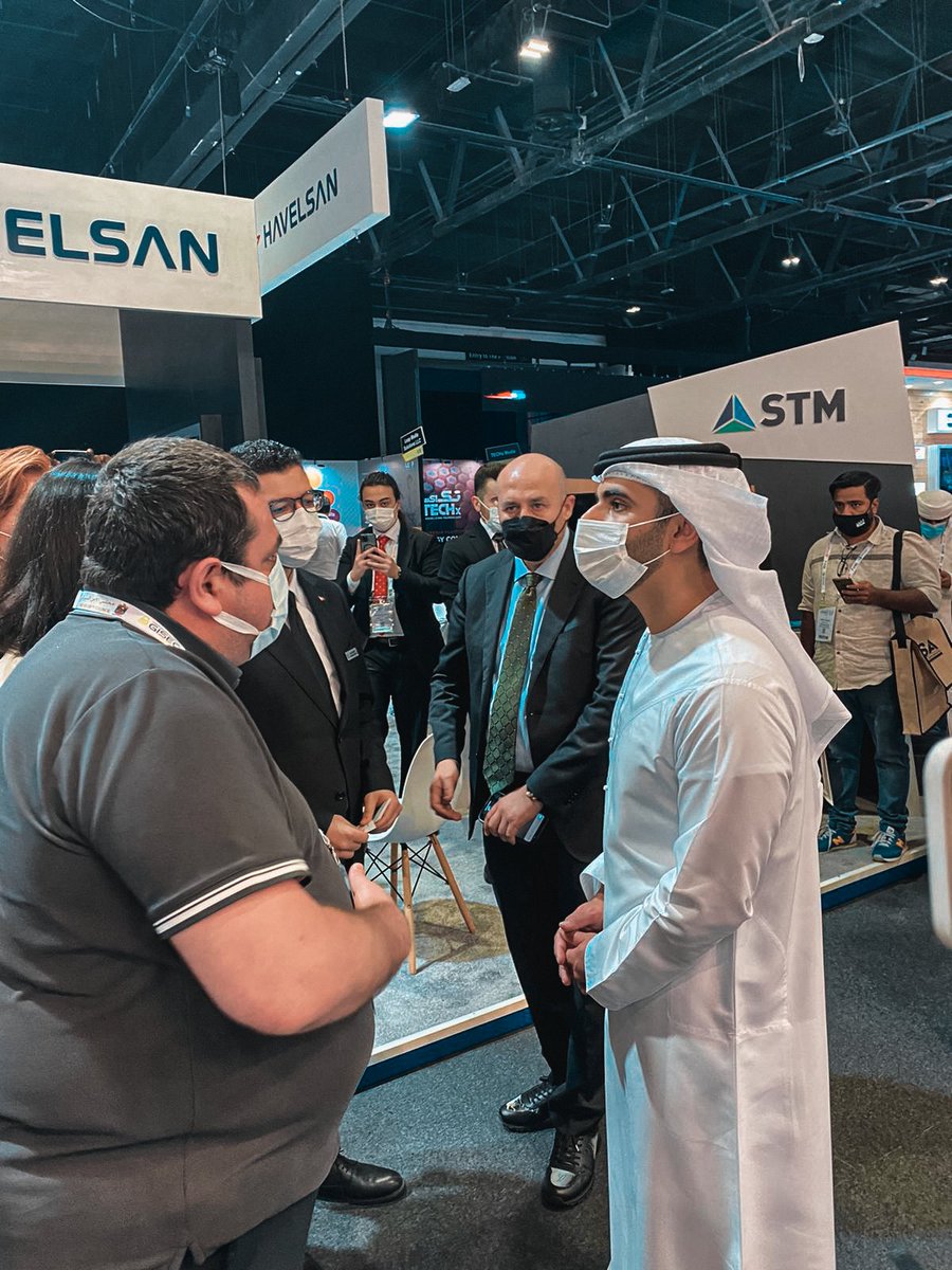 BilgeSGT's tweet photo. We hosted His Honour Sheikh Mansoor bin Mohammed Al Maktoum and informed him about the Turkish Cyber Security ecosystem and Turkish Cyber Security Cluster on the last day of #GISEC2022 https://t.co/6M9DOT7Kzm