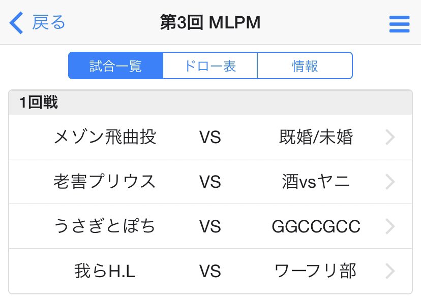 D4DJ_MLPM's tweet photo. 今大会のトーナメント表と1回戦の対戦カードになります！！！

明日22:00~本戦開始です！！

みなさん、よろしくお願いします！！！ https://t.co/BAvv3ngt3h