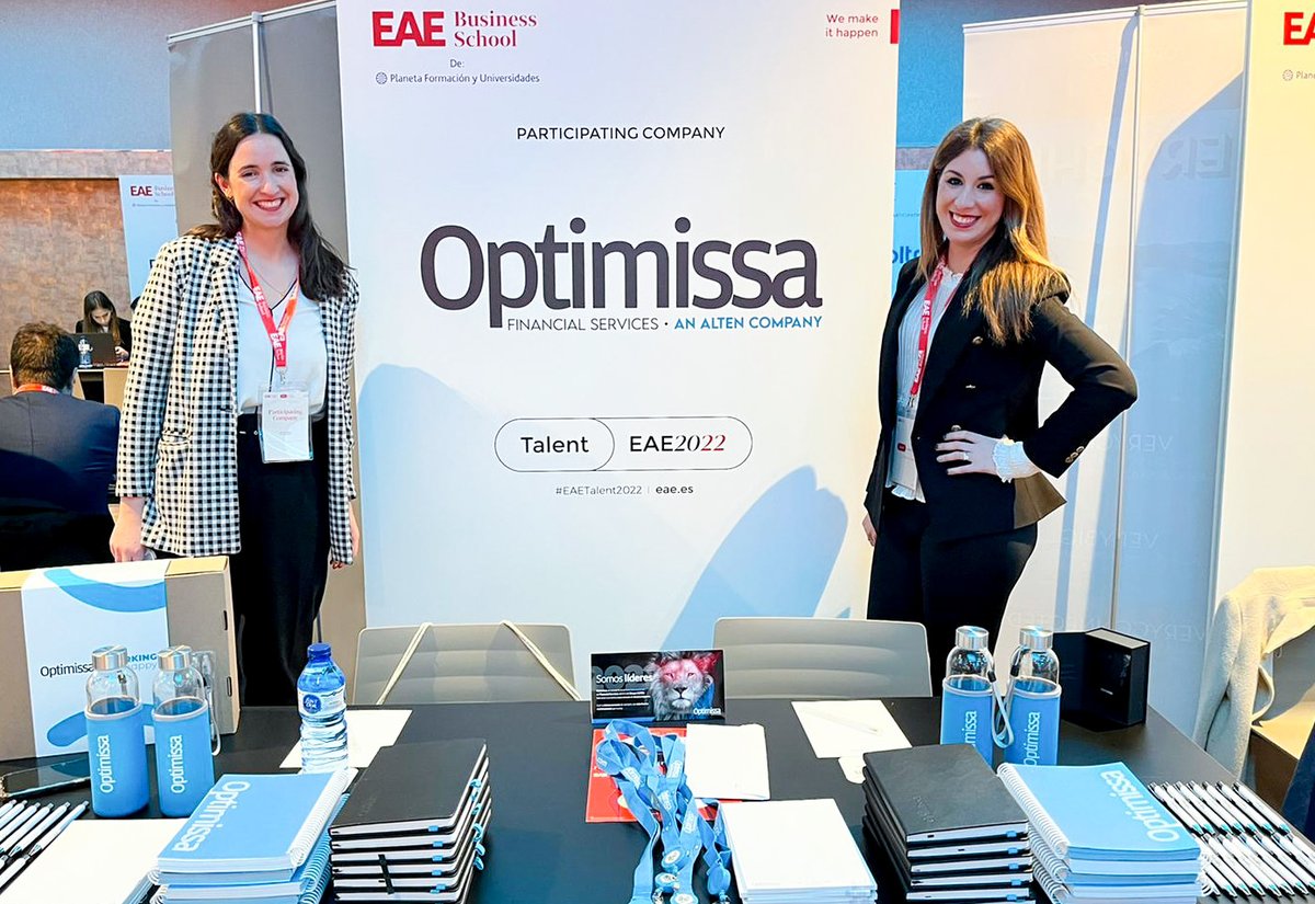 optimissa's tweet photo. Hoy estamos en Barcelona📍en una de las ferias de empleo más relevantes de España, organizada por EAE Business School
¡Optimissa te espera! No dudes en participar y sobre todo en venir a conocernos, ¡Es tu oportunidad! 💼 #optimissa #workinhappy #wearehiring https://t.co/VN1Tjdth16