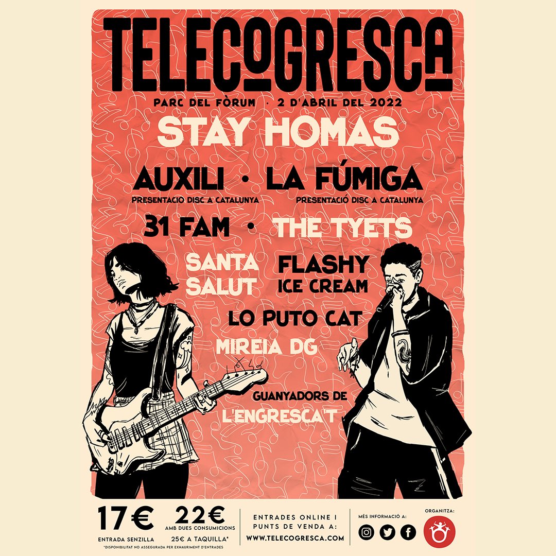 Heu vist el cartell de la <a href="/telecogresca/">Telecogresca</a>?

🎟  Entrades disponibles: entrades.telecogresca.com

📌 2 d'abril, al Parc del Fòrum

#telecogresca2022  <a href="/UPCTelecos/">UPC Telecos 📡</a>