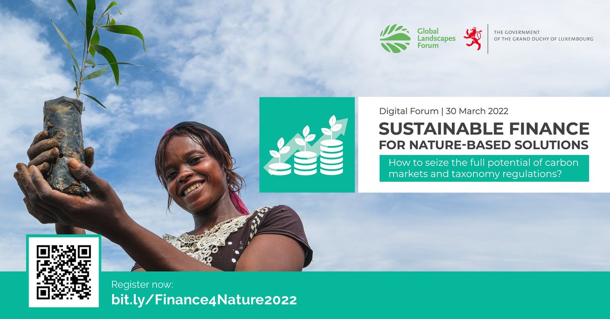Les marchés du carbone peuvent-ils protéger la nature et la planète?
Rejoignez-nous #30Mars2022 pour forum numérique GRATUIT où Luxembourg-GLF finanance4Nature explorera les récents développements en matière de finance carbone
Inscription bit.ly/3wvNLST
#GLF_Ouagadougou