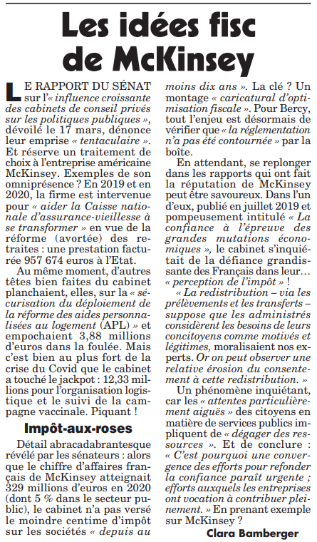 Samuel_Lafont's tweet photo. Le #McKinseyGate continue... et ça concerne vos impôts ! https://t.co/wkfKuTkf5m