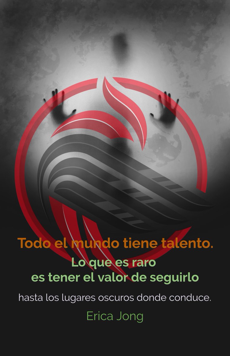 LIBROenAUDIO's tweet photo. Todo el mundo tiene #talento. Lo que es raro es tener el #valor de seguirlo hasta los lugares oscuros donde conduce.
- Erica Jong https://t.co/oJB3A6abhJ