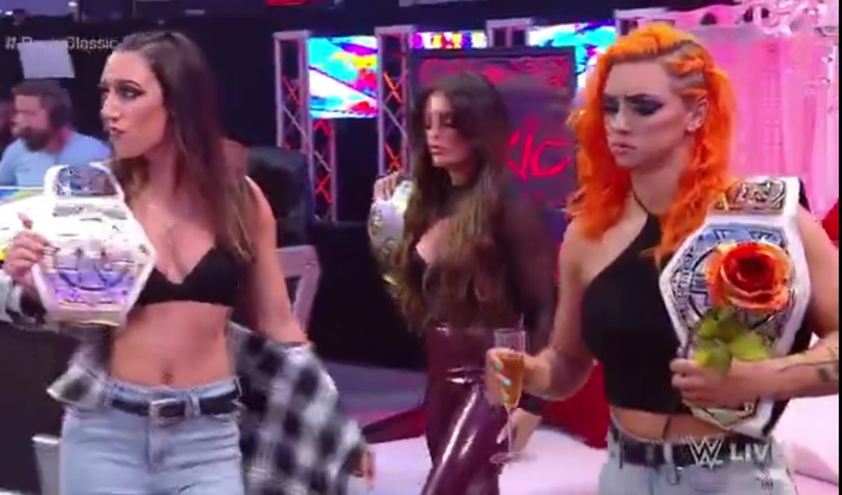 WWE Australia on X: The Toxic Lounge - It's a vibe 🍾 #ToxicAttraction  #WWENXT @WWE_MandyRose @jacyjaynewwe @gigidolin_wwe   / X