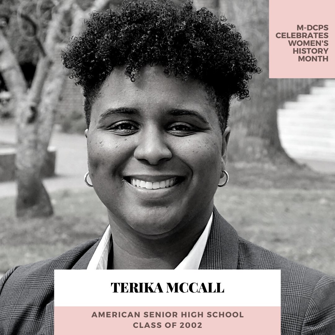 MDCPS's tweet image. Dr. Terika McCall is a proud #Alumni305 of @7011patriots’ #Classof2002. She is an Assistant Professor of Biostatistics at @YaleSPH &amp;amp; Director of the Consumer Health Informatics Lab. Her goal is to achieve health equity by increasing access to health services. #WomensHistoryMonth
