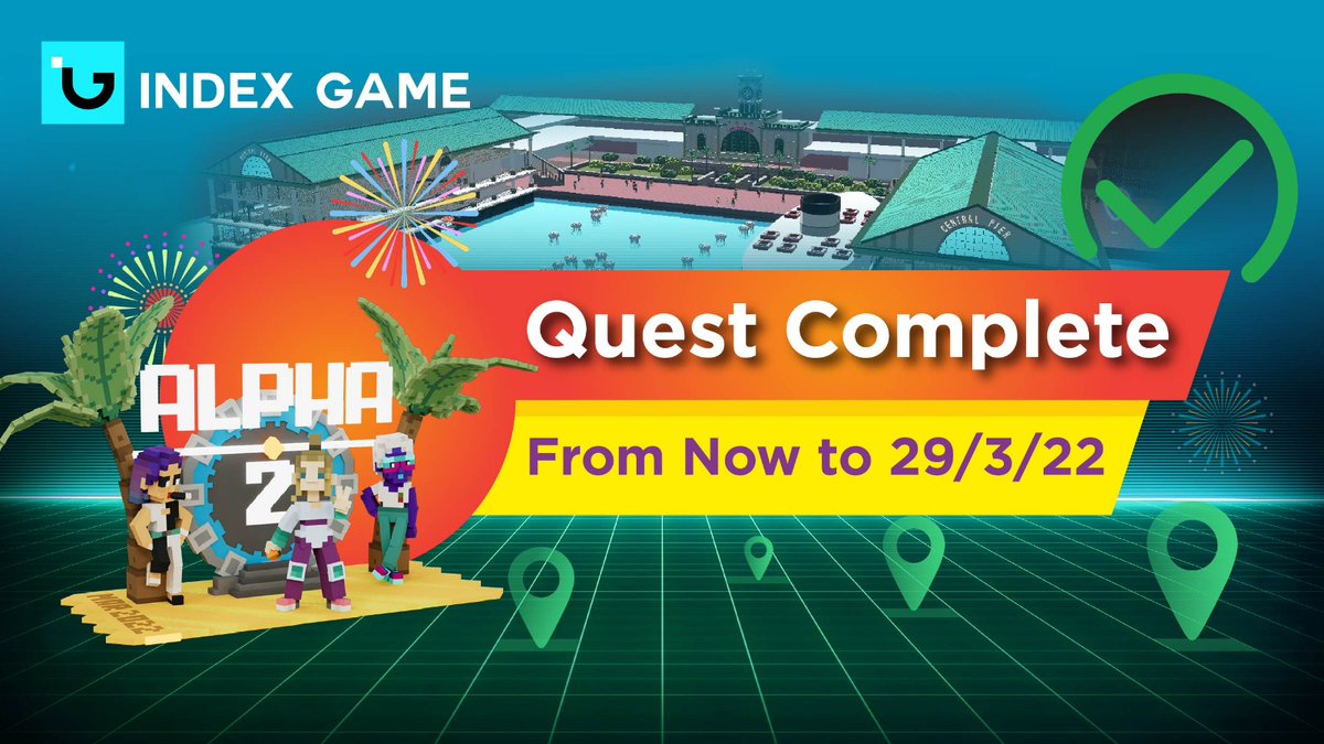 Index Game 🏞 (@indexgamehk) on Twitter photo ‼️ Last Alpha Pass Raffle Event ‼️ 🎉
To enter:
1.Follow @indexgamehk& <a href="/TheSandboxGame/">The Sandbox</a>
2.Capture the screen to show you completed all the quests in SCMP experience & tag 3 FDs
3.❤️& RT this post
4.Join our Discord!
📆: Until 29/03/2022 GMT+8 21:00 ‼️ Last Alpha Pass Raffle Event ‼️ 🎉
To enter:
1.Follow @indexgamehk& <a href="/TheSandboxGame/">The Sandbox</a>
2.Capture the screen to show you completed all the quests in SCMP experience & tag 3 FDs
3.❤️& RT this post
4.Join our Discord!
📆: Until 29/03/2022 GMT+8 21:00
