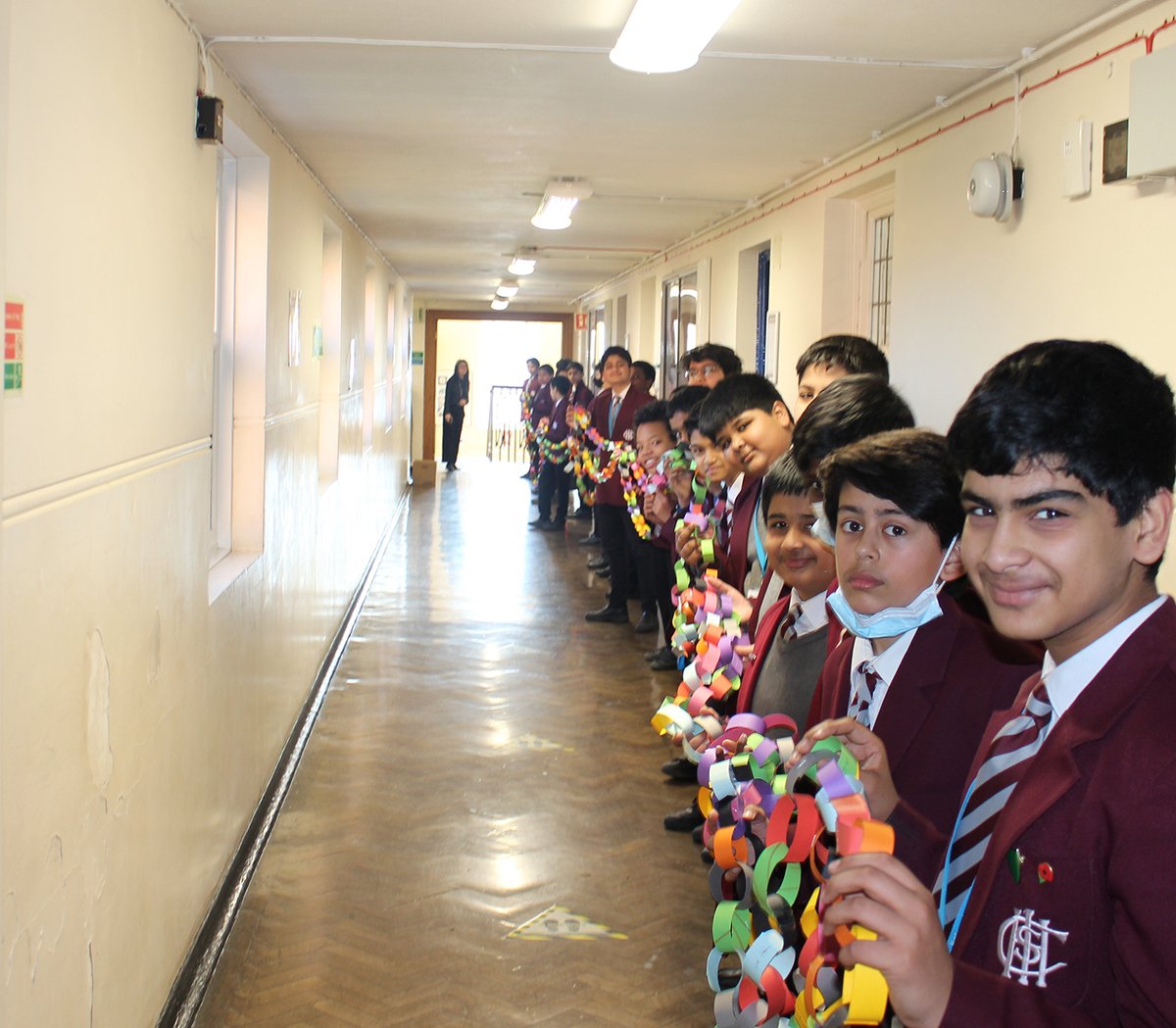 ICHS Maths Celebrated Pi Day last week with a Pi paper chain. Pi Day celebrates pi, the mathematical constant used to find the circumference of a circle. A great way to learn about math. #ICHS-SUCCESS