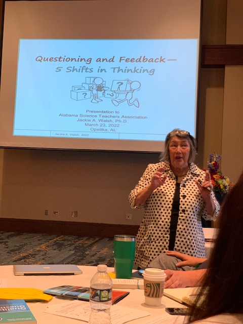 astascience's tweet photo. Educators at #ASTA22STEM are in for a treat as Dr. Jackie A. Walsh shares how transformational quality questions can be in the classroom! https://t.co/er1LWNaCD9