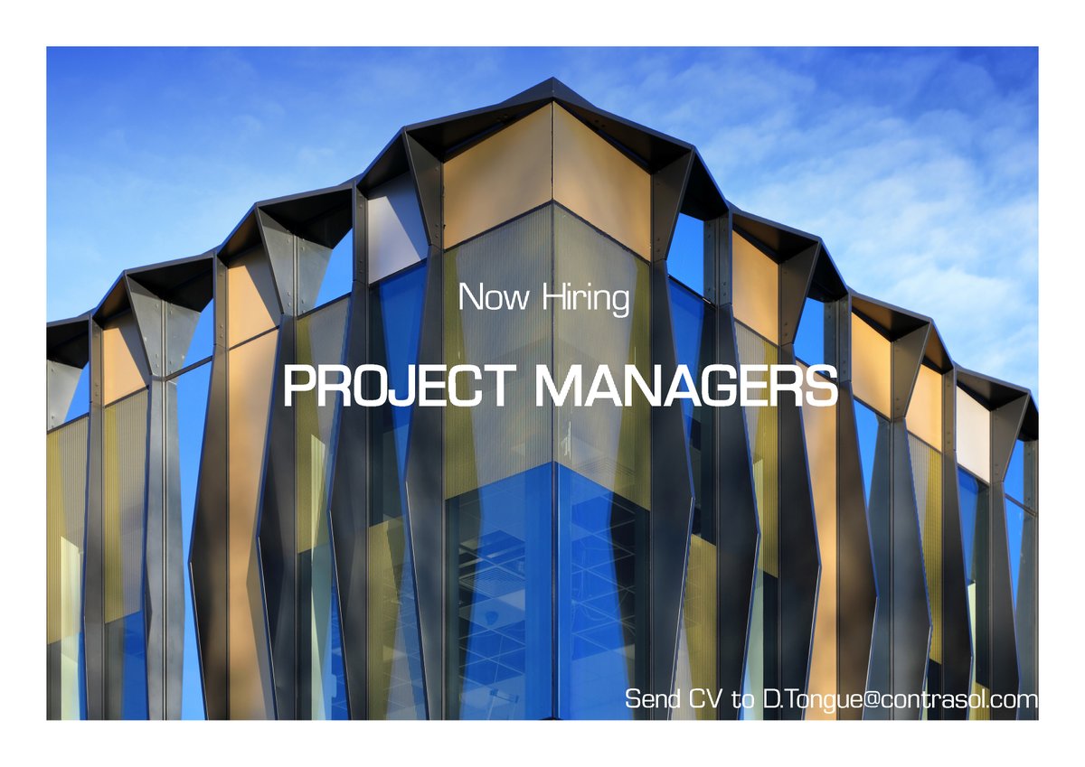 Looking for a job in project management? Contrasol are looking to hire a full-time projects manager with responsibility for coordinating and managing projects across the UK. Apply now at 👉 contrasol.com/careers/ (No agencies).