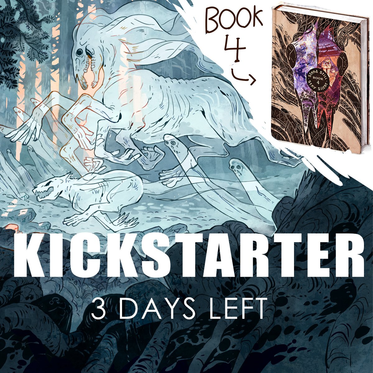 The Kickstarter for vol.4 of "Stand Still. Stay Silent" is nearly over, only a few days left to go
kickstarter.com/projects/hivew…

~
(The Kickstarter is run and fulfilled by Hiveworks comics, the publisher of SSSS)