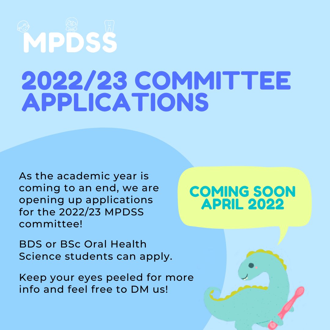 mpdssoc's tweet image. Watch this space! Committee applications will be opening up soon 🥳🎉